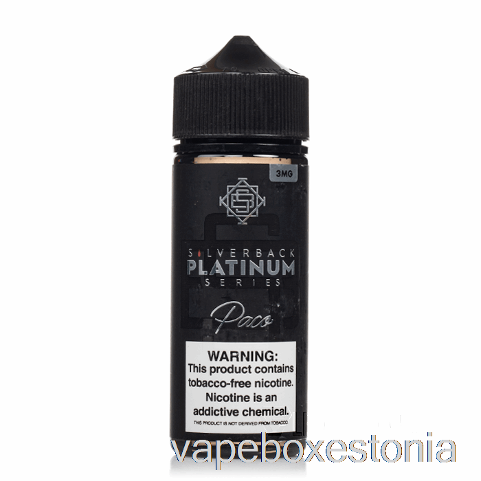Vape Box Estonia Paco - Silverback Platinum Series - 120ml 3mg